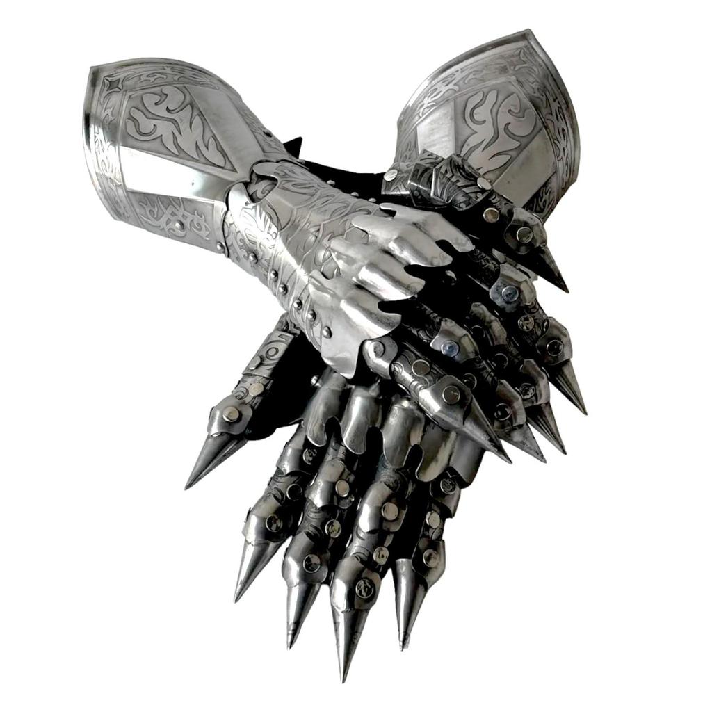 LOTR Gauntlets Ringwraith Nazgul Design Engraved Medieval Nazgul Gauntlets