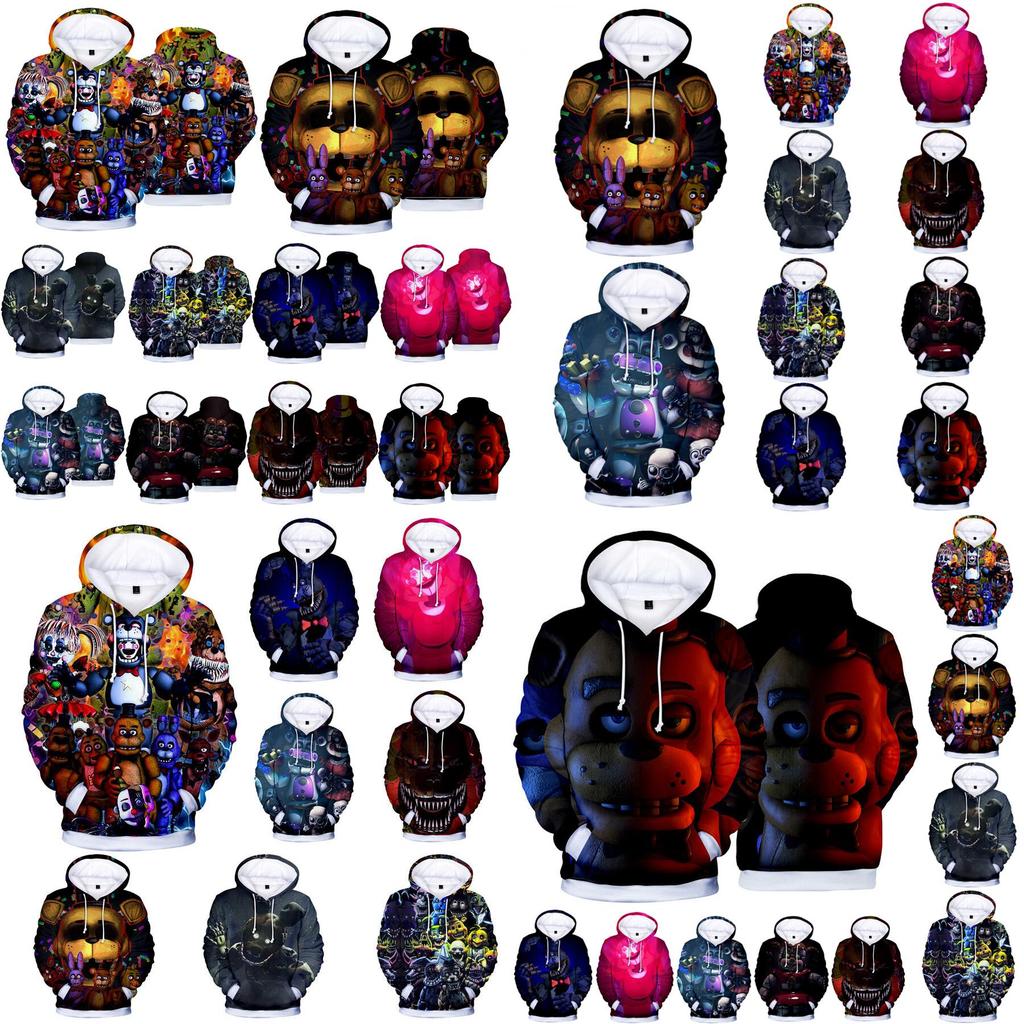 Cozy Anime Five Nights At Freddy's Hoodie Pullover With Soft Comfortable Fabric