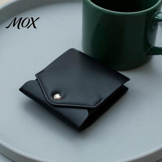 Independent Cash Slot Slim Faux Leather Wallet, Retro Snap Button Bifold Business Trip Wallet Portable Card Holder for Men Women