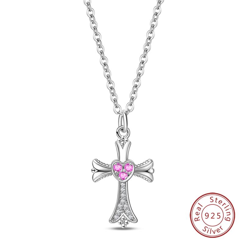 Necklace 925 Silver Cross Moonlight Guardian Dreamcatcher Necklace For Women Fashion Birthday Anniversary Jewelry Gifts