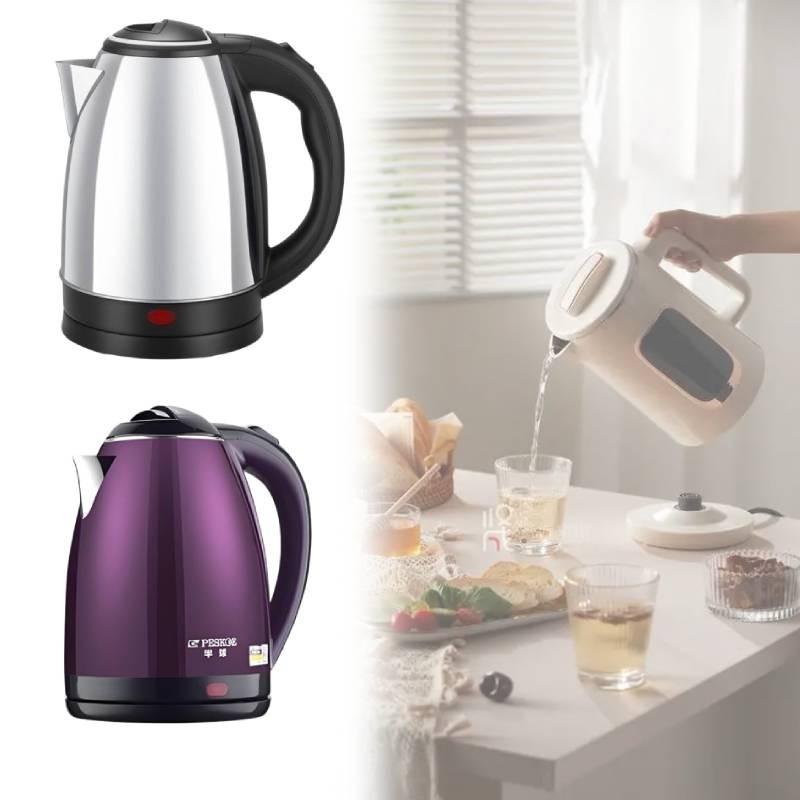 Electric Tainless Steel Kettle Rapid Heating Inner Markings Kitchen Supplies