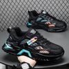 Men's Shoes Spring and Summer Breathable New Versatile Mesh Shoes Men's Sports Single Shoes Casual Running Height Increase Black