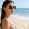 New Retro Metal Frameless High-end Sunglasses for Men and Women Fashion Trendy Outdoor Sunscreen Sunshade Glasses