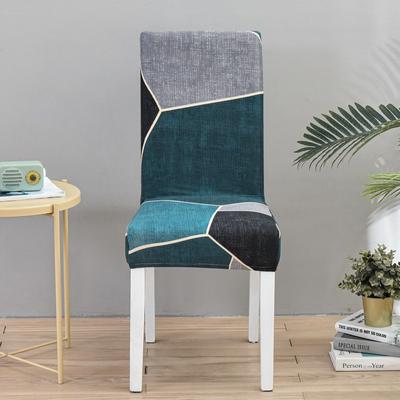 Universal Dining Chair Cover Geometric Elastic Slipcovers Chair Case Stretch Seat Cover For Wedding Hotel Banquet Living Room