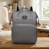 Waterproof Diaper Backpack with Baby Bed Convertible Bag Changing