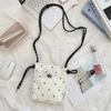 Minimalist Style Drawstring Canvas Crossbody Bag Small Lightweight Shoulder Bag Floral Print Coin Purse Women Girl