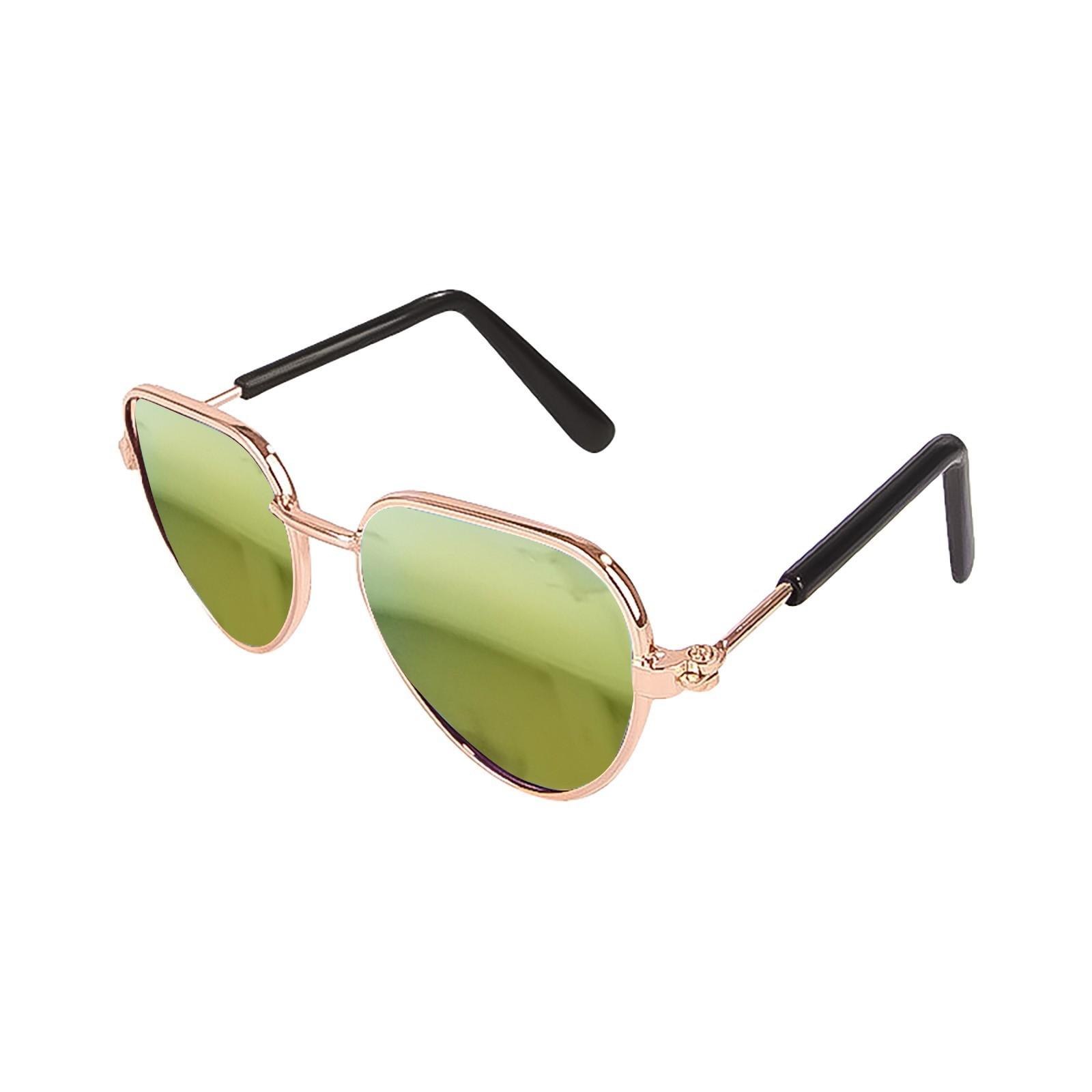 

Dog Sunglasses Sunglasses Pet Hippie Funny Pet Sunglasses Dog Role Play Party Costumes Photo Props One Size жовтий