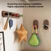 Adhesive Wall Hooks Towel Key Holders Simple Installation Strong Load-bearing Space-Saving Organizer for Home Decor