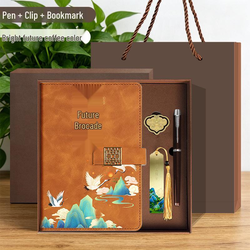A5 Chinese Style Magnetic Buckle Diary & Notebook Gift Set