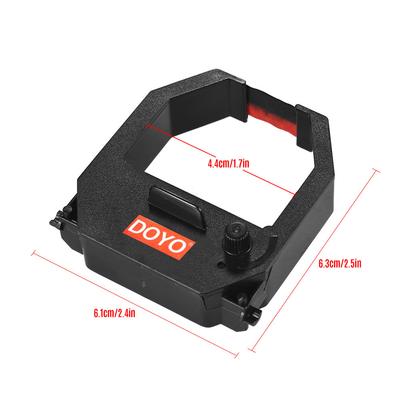 Cartuccia Nastro Orologio Marcatempo Colori Inchiostro Rosso Nero per Macchina Registratrice Elettronica Orario Ufficio