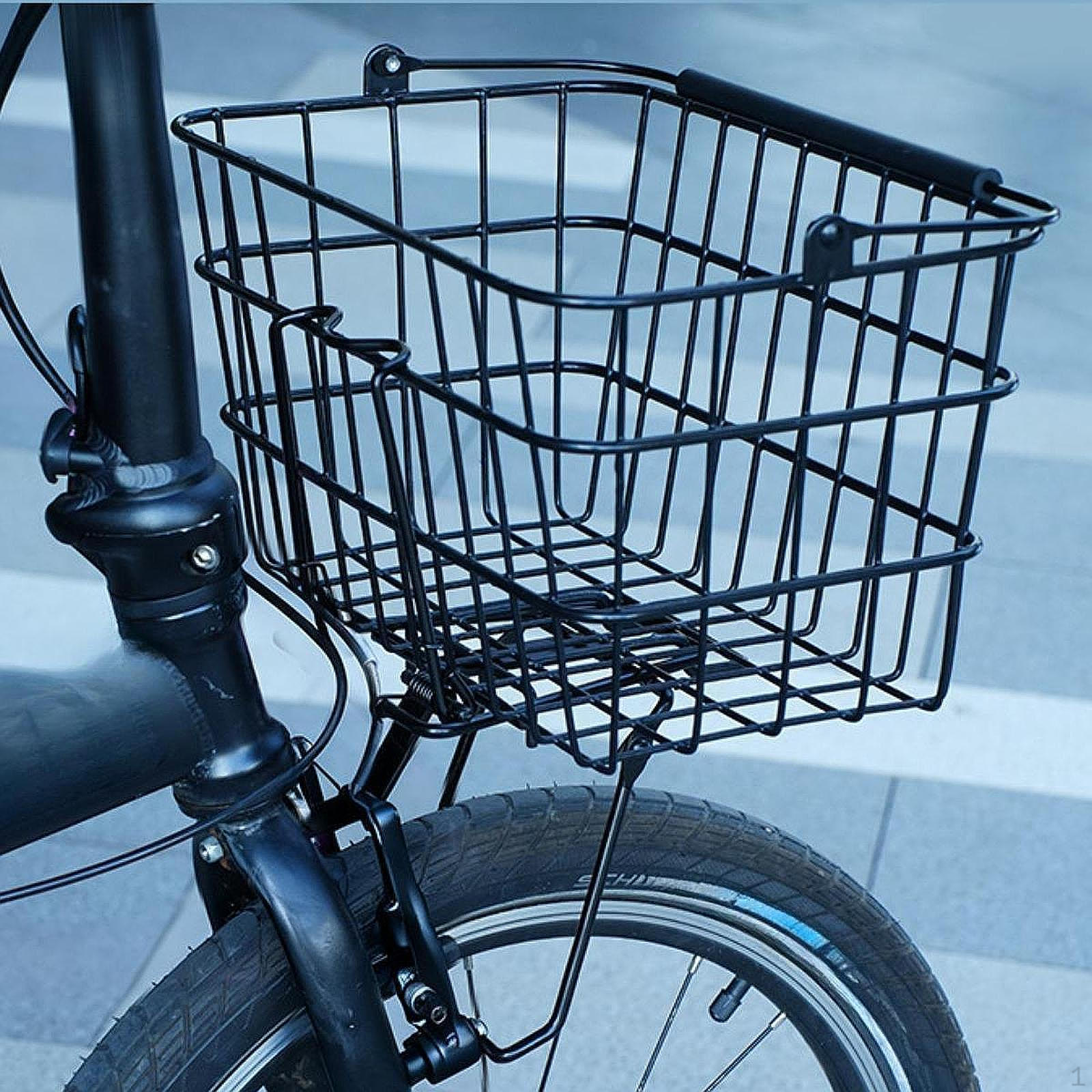 Folding Bike Front Basket Versatile Durability Premium Sundries Organizer