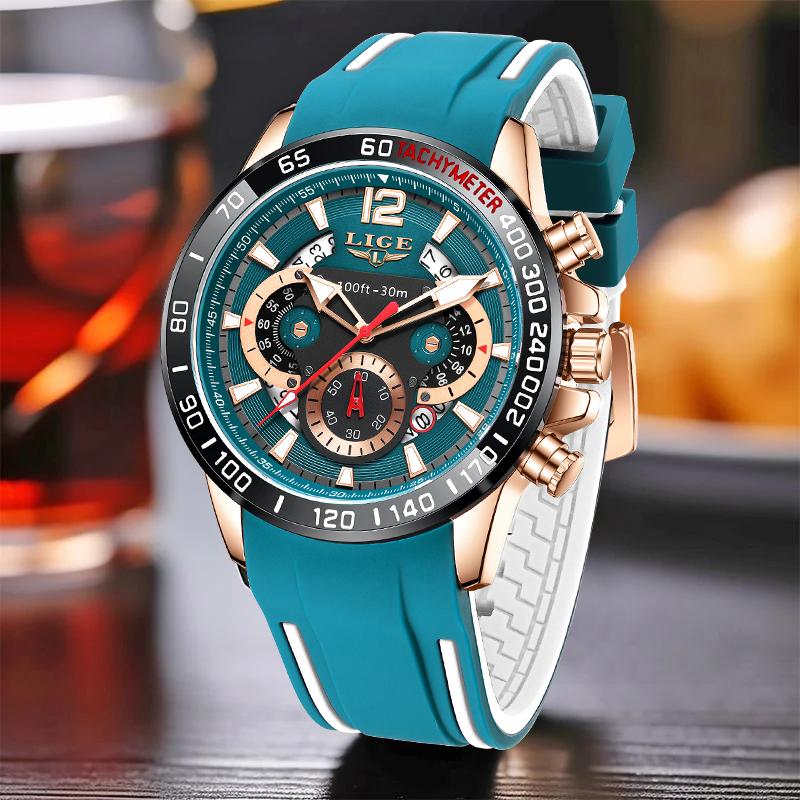 New Outdoor Sports Men Watch Top Brand Luxury Military Waterproof Quartz Watches for Men Fashion Auto Date Chronograph Male