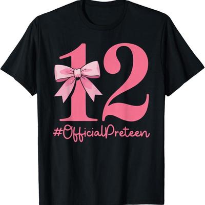 12 Official Pre T Shirtn 12Th Birthday Year Old Shirt