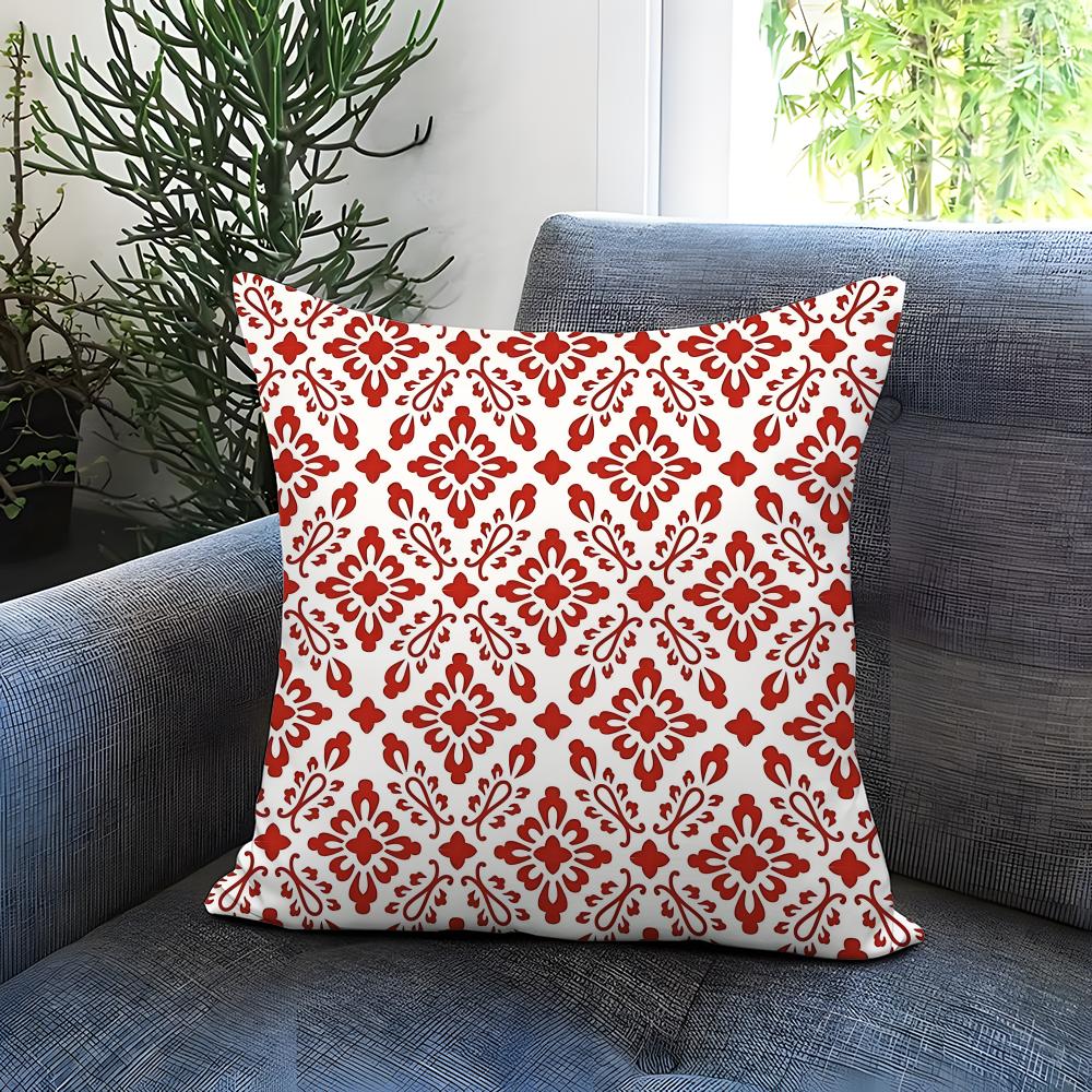 Bohemian Pattern Cushion Cover Comfortable Reversible Pillow Cover Ideal For Car Sofa Bedroom & Beyond
