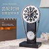 European Creative Clock Decoration Desk Clock Vintage Clock Crafts Ornaments Chain Gear Home Decor