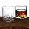 200/300ml Japanese Mountain Whiskey Glass 200/300ML Transparent Multipurpose Glass Bar Party Drinkware WWO66