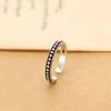 Retro 925 Silver G Open Rings For Women Vintage Jewelry Accessories