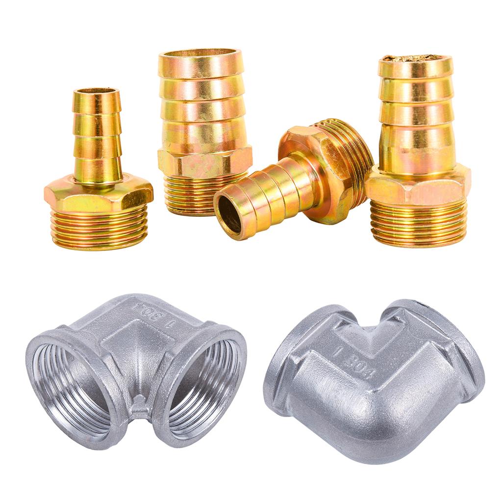 16/19/25/32mm Hose Tail Brass Connector 1" BSP Thread Adapter Coupler Plumbing Fittings Irrigation Pipe Accessories