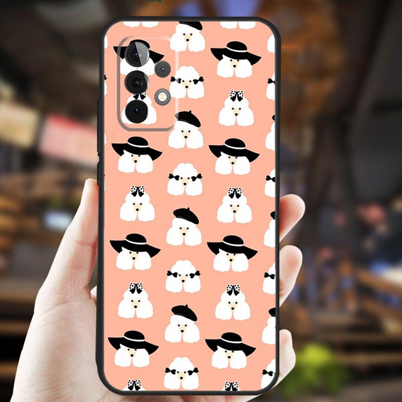 Poodle Dog Case For Samsung Galaxy A05 A06 A22 A53 A33 A26 A16 A56 A36 A32 A52 A54 A34 A14 A55 A15 A35