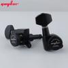 1 Set GUYKER Schwarze Locking-Gitarrenmechaniken Stimmmechaniken Übersetzungsverhältnis 1:18
