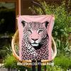 1pc Leopard Print Outdoor Flannel Blanket Soft Warm All-Season Throw for Sofa Bed Car Camping Office, Cozy Gift Idea1174S