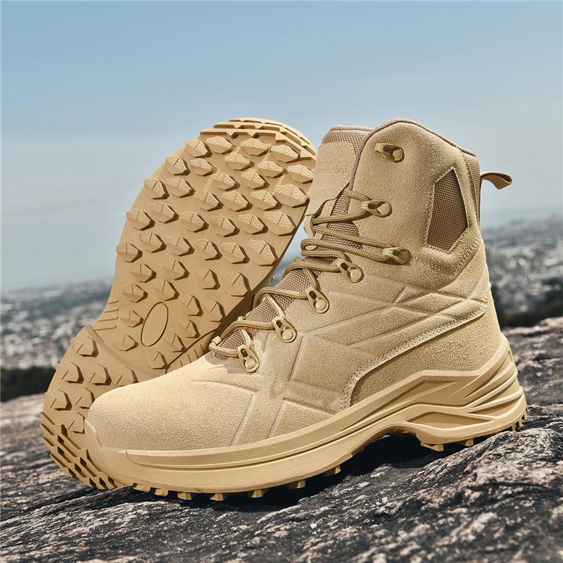 New Men Tactical Boot Military Original Hunting Hiking Shoes Unisex Breathable Lace Up High-Top Boots Desert Army Climbing Shoes