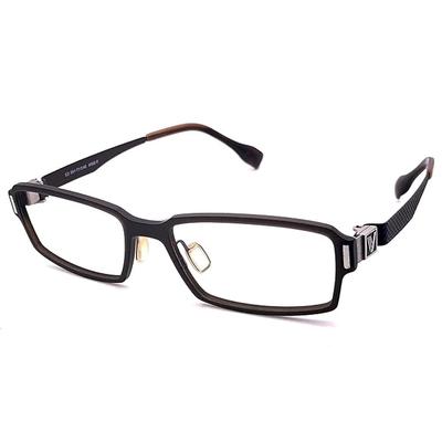 RSINC Full Rim frame/eyeglass/Spectacle,Leather Stich Optical, For Men And Women, Brown - Brown V-9304 54-17-140 C3 BR -2 N1 W2-556H-8ZOB