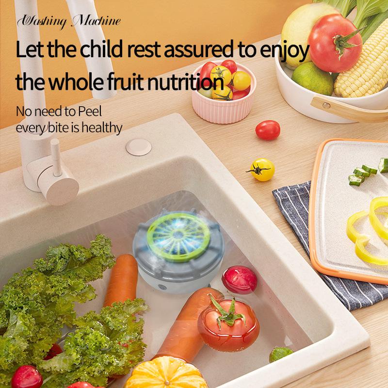 Ultrasonic Fruit & Vegetable Cleaner - Remove Pesticide Residue, Keep Produce Fresh & Clean, Perfect for Kitchen Use