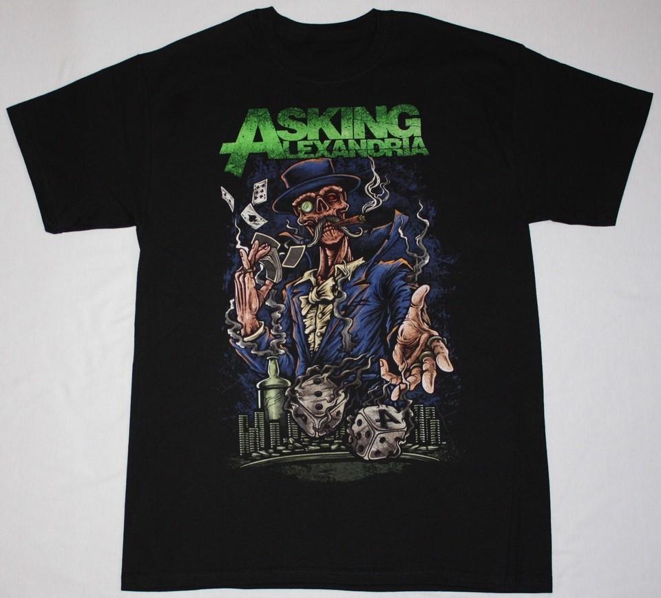 ASKING ALEXANDRIA BAND Black Unisex Cotton TShirt Unisex T-Shirt XXXL