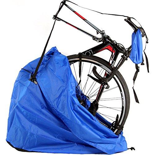 R250 (R25-M-RRB-100BL) Blue Lightweight Vertical Bike Bag with Frame Cover, Sprocket Cover, and Bike Transport Manual