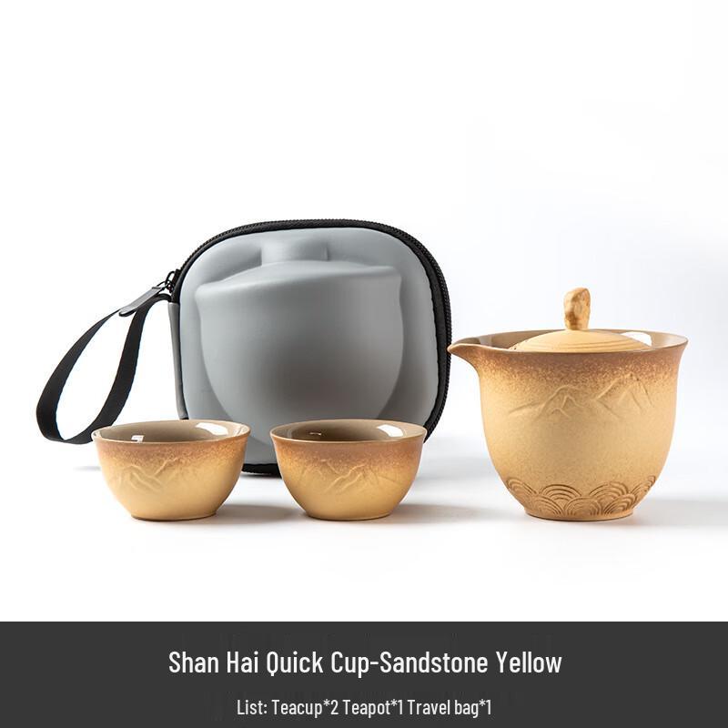Ink Wash Chinese Style Portable Tea Set