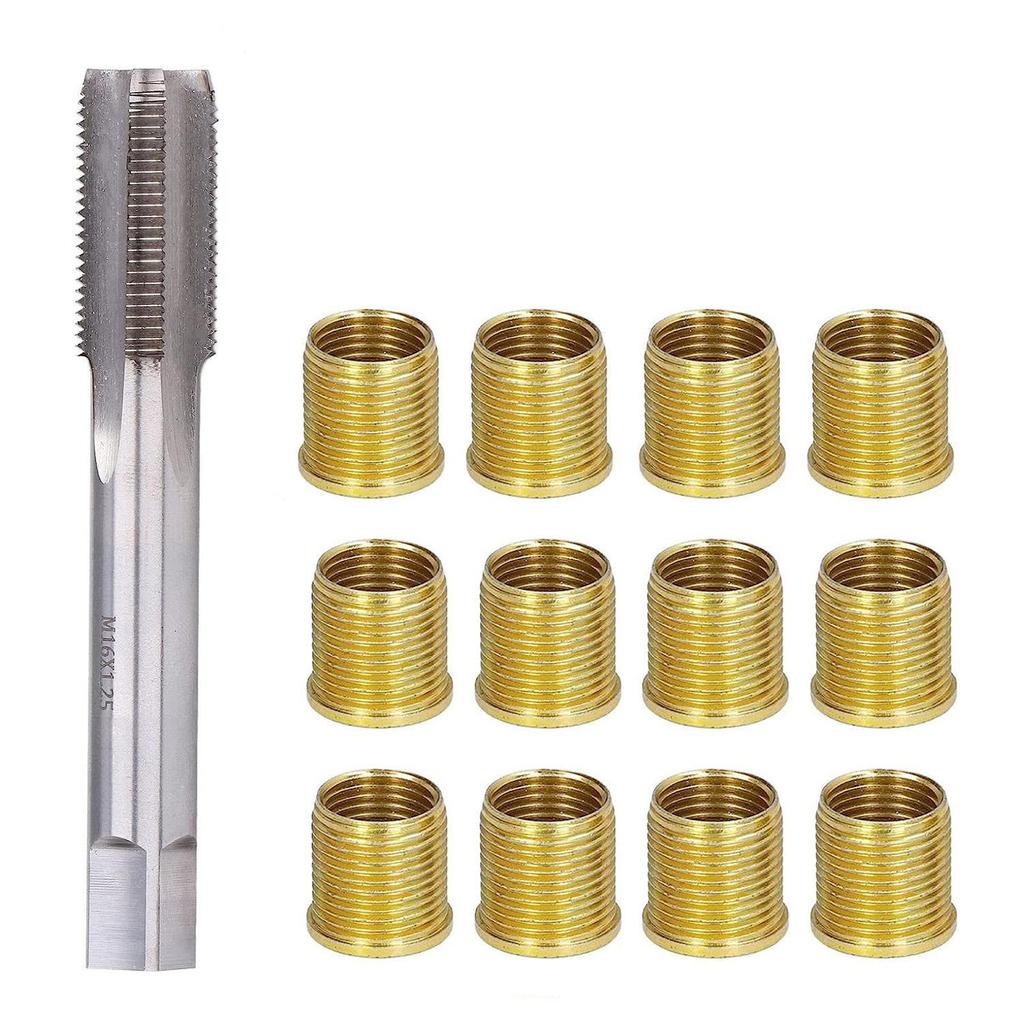 Thread Repair Tools Gasoline Engine Metal M14X1.25 Inserts And M16X1.25 Tap Kit
