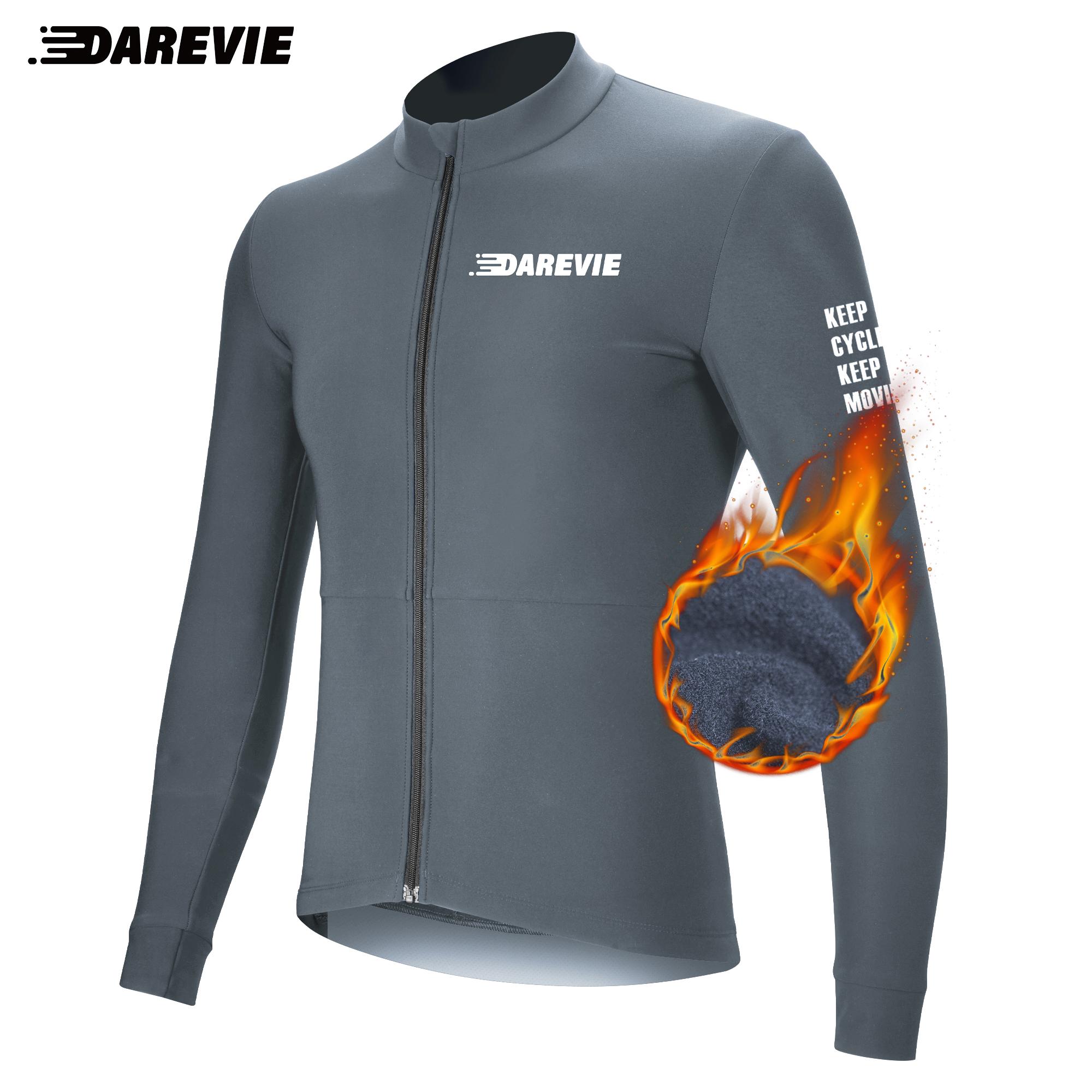 DAREVIE Ziemas termiskais velobraukšanas krekls ar