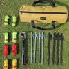 Double Layer Tent Storage Bag Tear Resistant Tent Pole Bag Tent Pegs Organizer  Hiking Trips