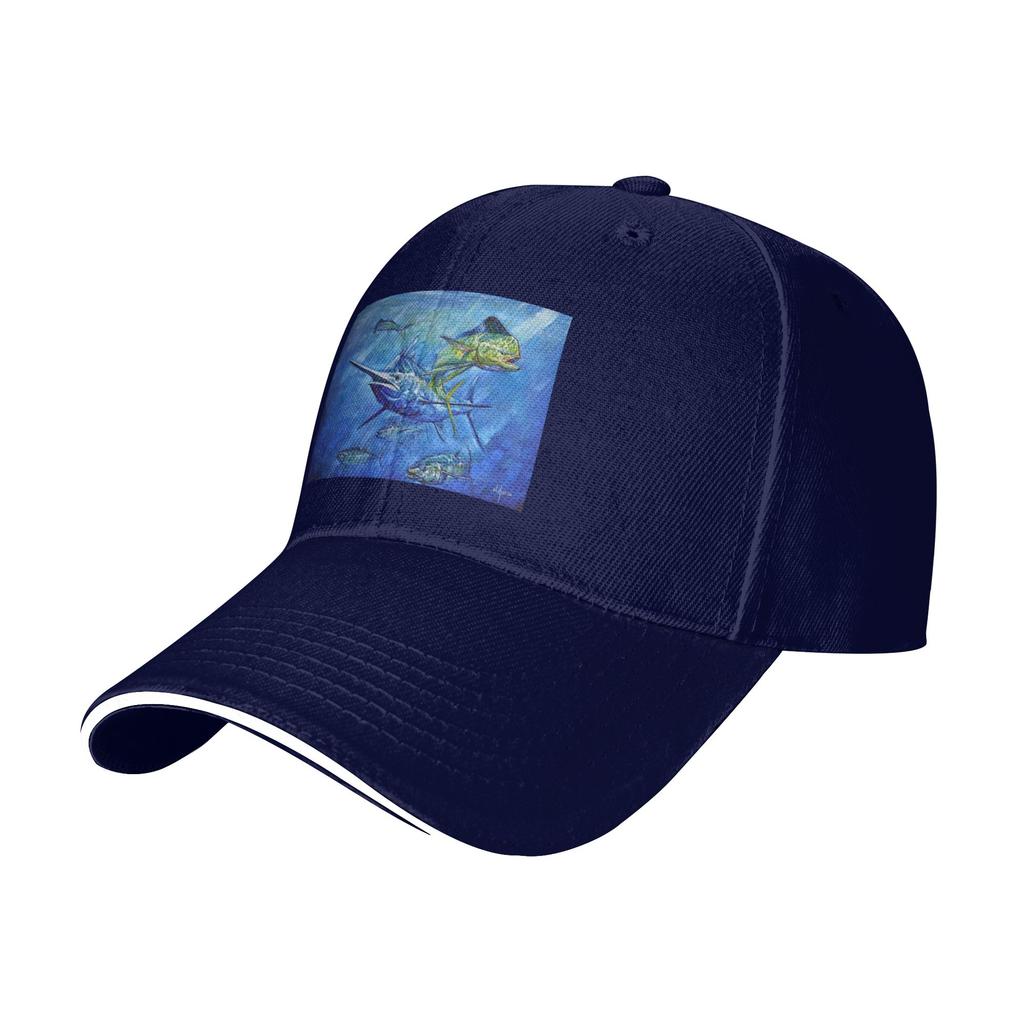 Dorado Marlin and Tuna Cap Casual Baseball Caps Adjustable Hat Hip Hop Summer Unisex Baseball Hats Customizable Polychromatic
