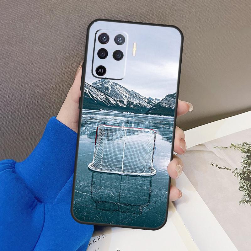 Ice Hockey Rink Sport Case For Oppo A77 A57 A17 A60 A80 A40 A74 A54 A94 A78 A98 A18 A38 A58 A96 A76 A16 A15 A5 Pro