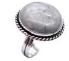 Howlite Natural Gemstone Antique Silver Plated Ring US Size-9.25 R 5201