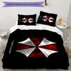 Umbrella Corp. Design Bed Bedding Set 1 Duvet Cover + 2 Pillowcases Soft Breathable Household Bed Linens