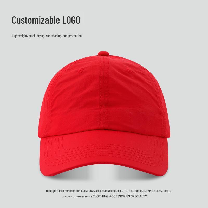 Unisex Custom Logo Solid Color Baseball Cap - Spring/Autumn Casual Korean Style for Large Head.