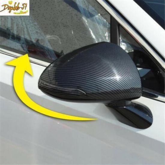 Carbon Fiber Side Rearview Mirror Cover Trim For Hyundai Sonata - 2PCS