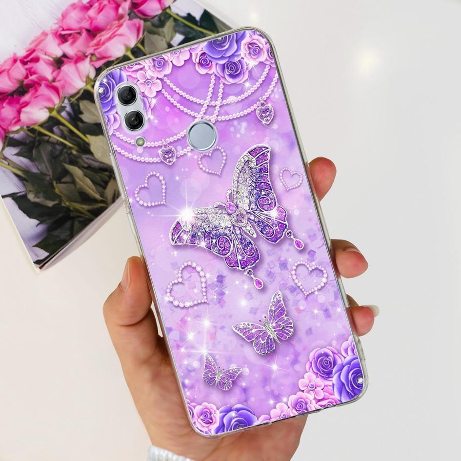 Für Honor 10 Lite Hülle HRY-LX1 HRY-LX2 Abdeckung Mode Schmetterling Transparentes Silikon Hüllen Für Honor 10 10i Honor10 Bumper