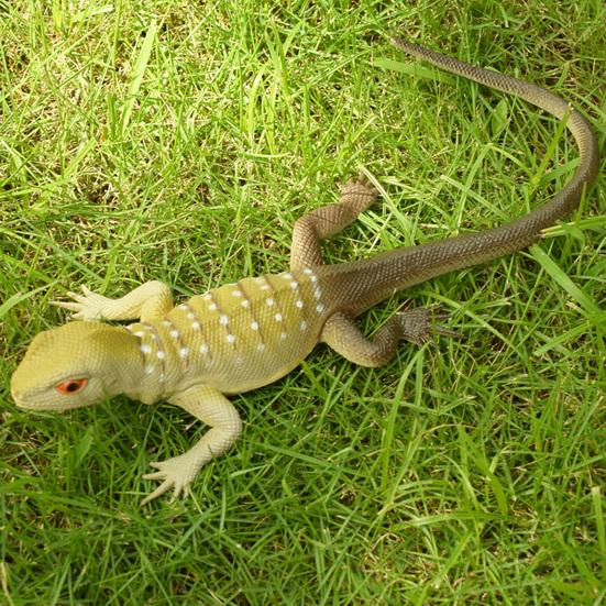 Lizard Model Toy Built-in Whistle Simulated Animal Tricky Vent Toy Solid Model Ornament PVC Reptile Figurine Lizard Squeeze Toy Party Favors