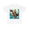 Jesus Christ Riding A Dinosaur T Shirt Vintage Style Funny Offensive Graphic Tee