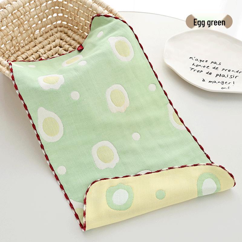 25x50cm Six-Layer Pure Cotton Jacquard Baby Towel & Bib 25x50 cm