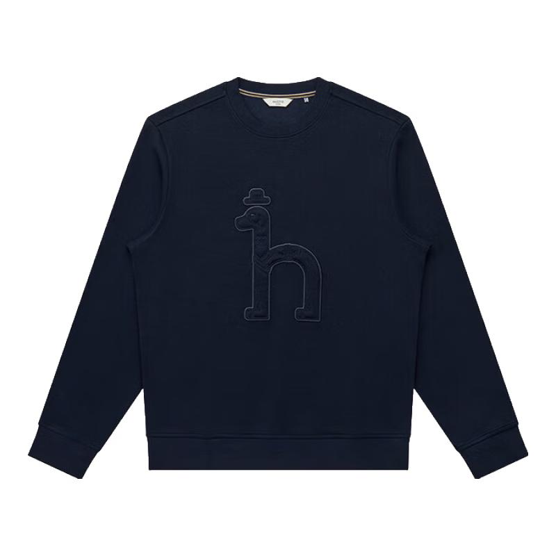 

HAZZYS Men s Big Dog Logo Crew Neck Sweatshirt M (170/92A46)