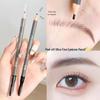 Haozhuang Dual End Eyebrow Pencil: Ultra-Fine, Waterproof, Smudge-Proof, Long-lasting for Natural Brows.