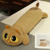 90/110CM Long Kawaii Black Cat Plush Toy Doll Cute Big Cuddly Pillow Cushion White Grey Cats Plush Toy For Boy Girl Gift