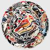 50 Woodpecker Graffiti Stickers: Cartoon Animal Decorations for Cars, Water Bottles, and Phone Cases