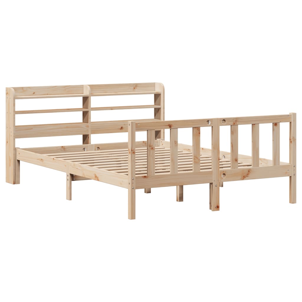 Solid Wood Bed without Mattress 160x200 cm Pine Wood
