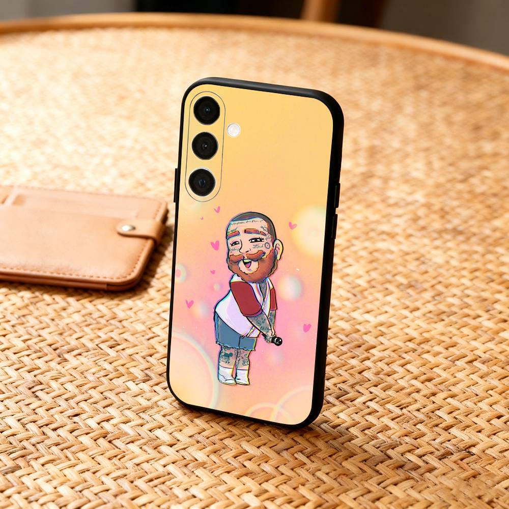 P-Post Malone Singer  Phone Case For Samsung  A73,A21s,A22,A31,A32,A52,A53,A71,A80,Soft Black Shell